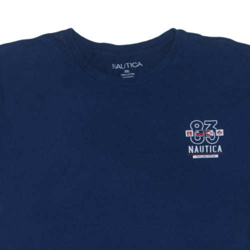 Nautica Men's Navy Blue XXL Crew Neck Nautical Graphic Cotton T-Shirt