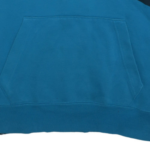 Puma Men's Blue Pullover Hoodie Size M Graphic Fleece Sweatshirt