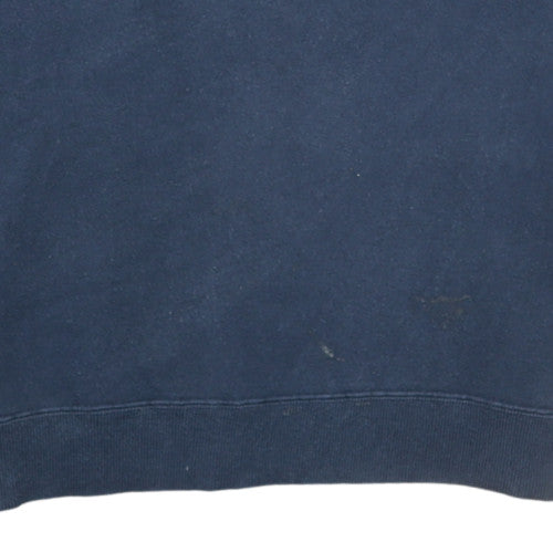 Champion Mens Blue Embroidered Pullover Sweatshirt Size L