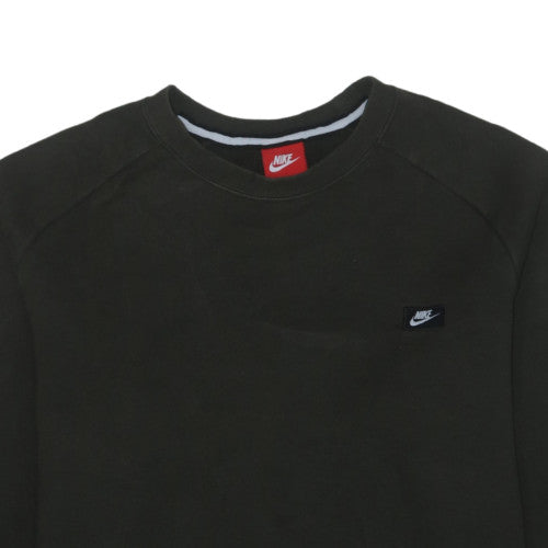 Nike Men's Black Crew Neck Pullover Sweatshirt L Regular Fit