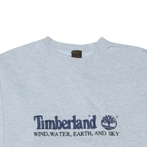 Timberland Men’s Grey Embroidered Pullover Sweatshirt L