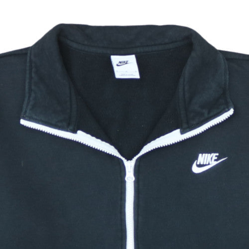 Nike Men's Black M 1/4 Zip Fleece Sweatshirt High Neck Regular Fit
