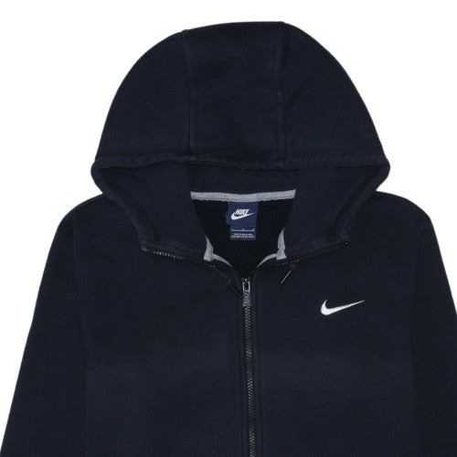 Nike Mens Blue Full Zip Hoodie Size M Fleece Sportswear
