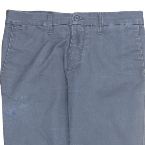 Carhartt Men Blue 32x32 Chino Cotton Trousers