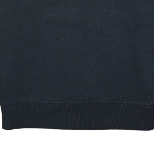 Champion Men's Black Cotton Blend Crew Neck Pullover Sweatshirt M
