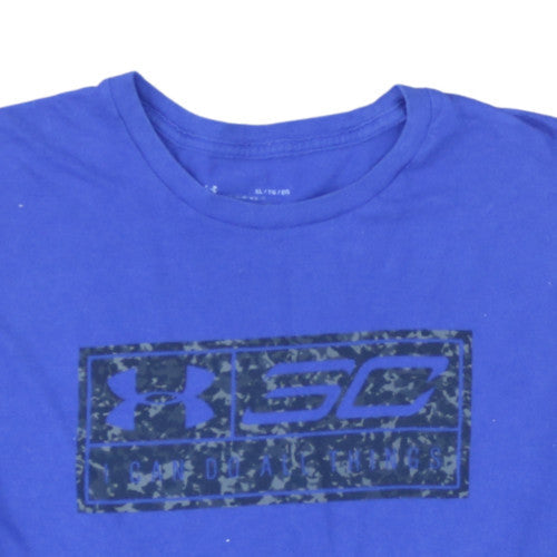 Under Armour Men's Blue XL SC Graphic Short Sleeve T-Shirt