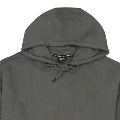 Umbro Men’s Grey Pullover Hoodie 2XL Sports Logo Fleece Sweatshirt