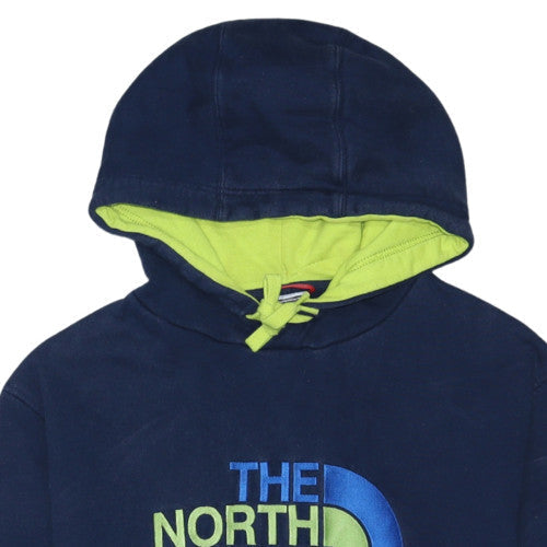 The North Face Men's Blue Pullover Hoodie Size M Outdoor Style