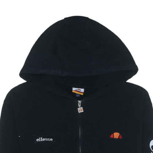 Ellesse Men's Black Full Zip Hoodie Size L Sports Fleece