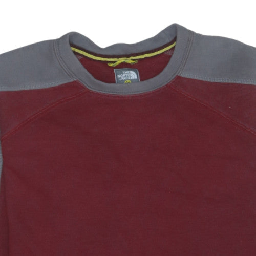 The North Face Men's Red Grey Pullover Sweatshirt Size S
