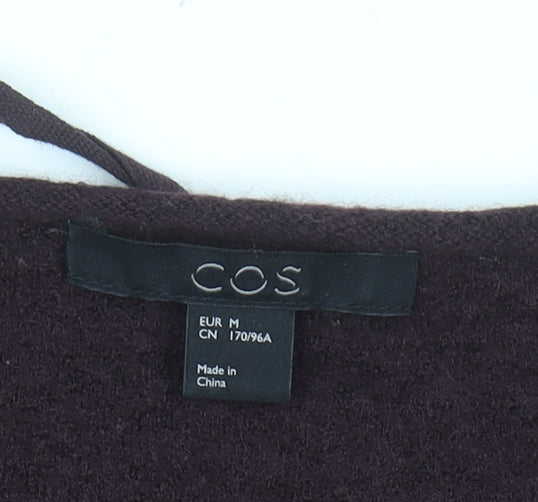 COS Women's Brown Wool Shift Dress Size 12 3/4 Sleeve