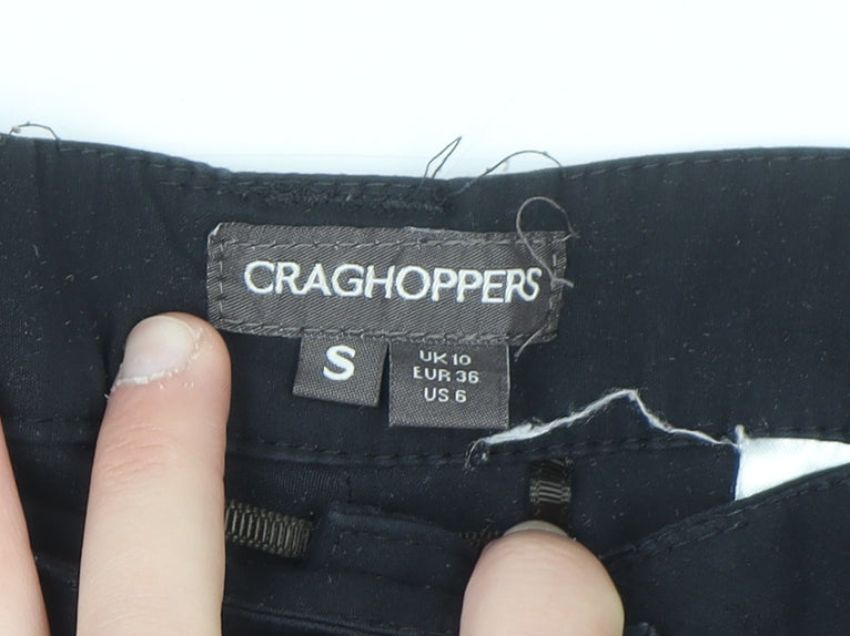 Craghoppers Womens Black Size 10 Cargo Travel Trousers