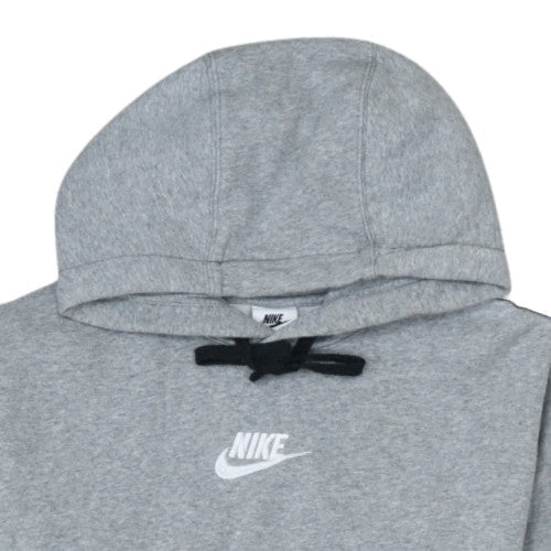 Nike Men's Grey Pullover Hoodie Small Logo Sports Fleece