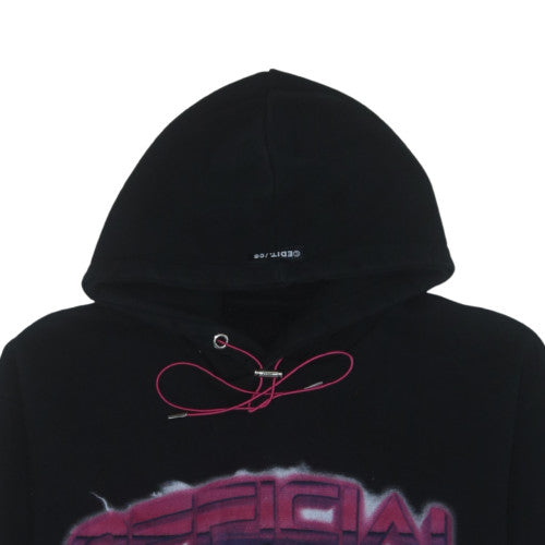 boohooMAN Men’s Black Graphic Skull Pullover Hoodie Size M