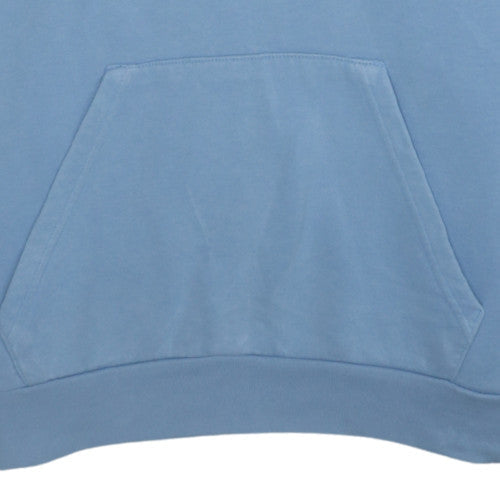 Adidas Mens Blue Pullover Hoodie M Logo Fleece Sportswear