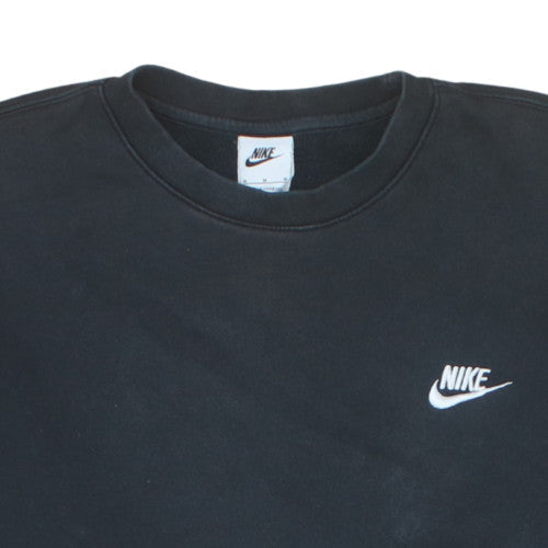 Nike Men's Black Pullover Fleece Sweatshirt M Regular Fit