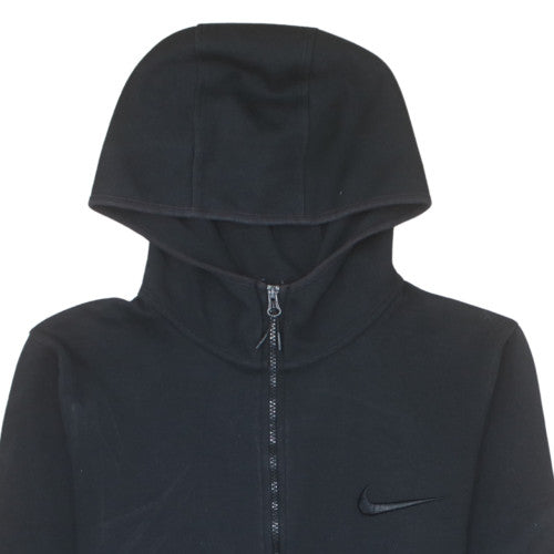 Nike Men's Black Full Zip Hoodie Fleece Size M Regular Fit