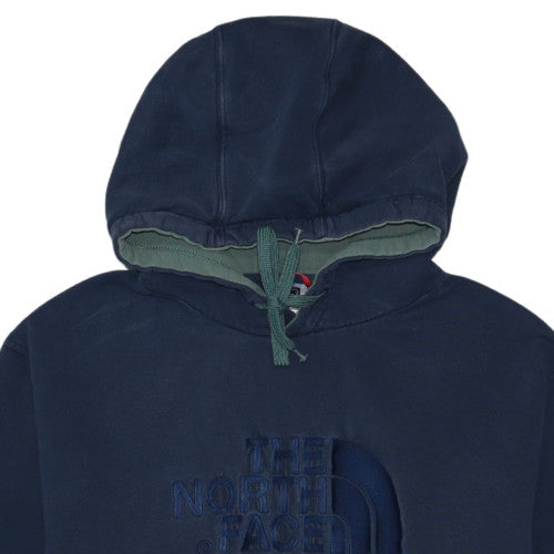 The North Face Men's Navy Blue XL Pullover Hoodie Cotton Logo Sweatshirt