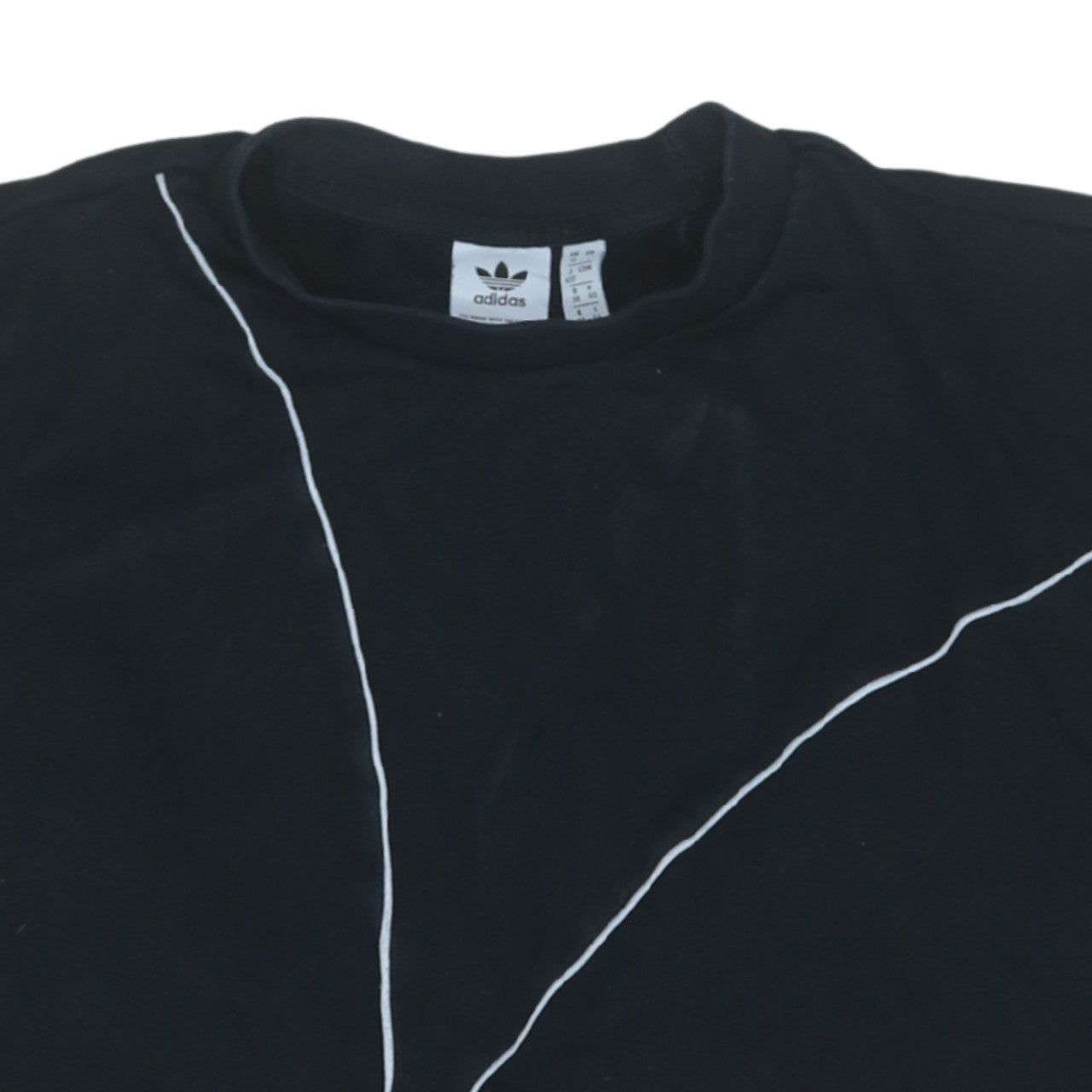 Adidas Women Black Crew Neck Graphic Pullover Sweatshirt Size 12