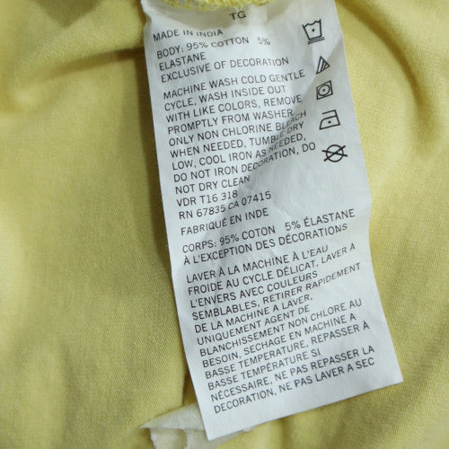 Nautica Men's Yellow XL Performance Crew Neck Cotton T-Shirt