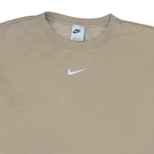 Nike Women’s Beige Crew Neck Pullover Sweatshirt Size L
