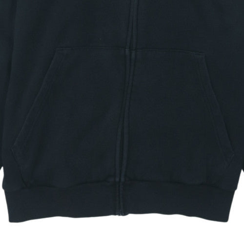 Adidas Men’s Black Full Zip Hoodie M Regular Fit Fleece Sweatshirt