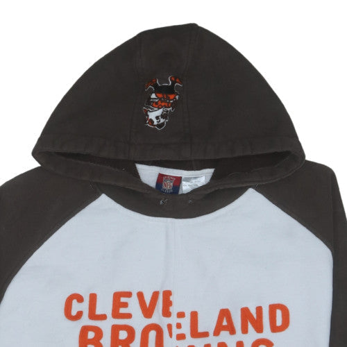 Reebok Cleveland Browns Men’s XL Brown Pullover Fleece Hoodie