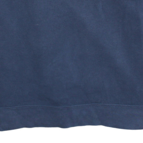 Nike Men's Blue Small Pullover Sweatshirt with Zip Pocket