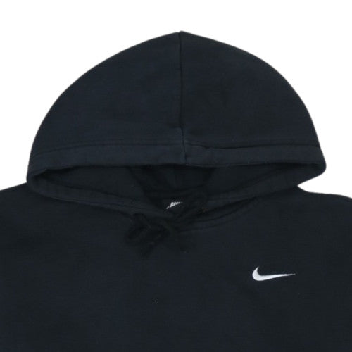 Nike Womens Black Pullover Hoodie L Hooded Sweatshirt Logo Embroidered
