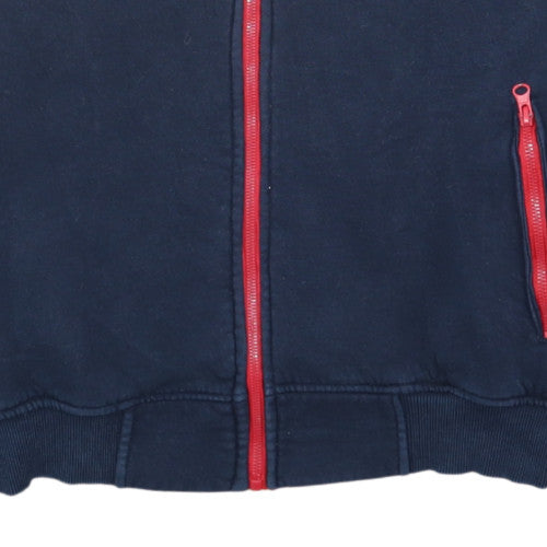 Red Bull Racing Men's Navy Track Jacket L Cotton Zip Up Sportswear