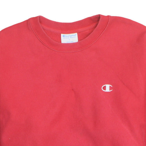 Champion Mens Red Reverse Weave Sweatshirt L Classic Fit
