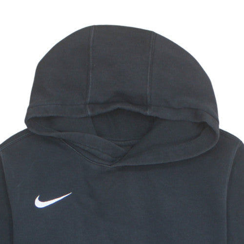 Nike Boys Black XL Pullover Hoodie with White Logo Kangaroo Pocket