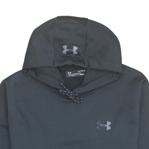 Under Armour Mens Black XL Pullover Hoodie ColdGear Fleece