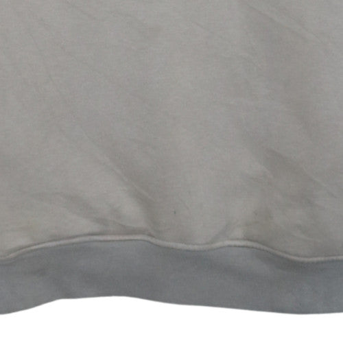 Adidas Men's Beige Pullover Hoodie L Logo Sports Fleece