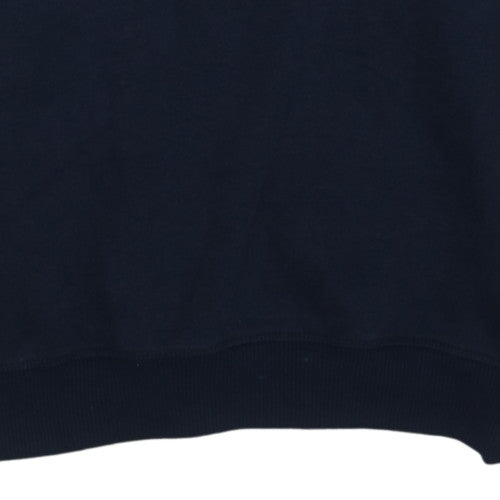 Adidas Mens Blue XL Pullover Crew Neck Logo Sweatshirt