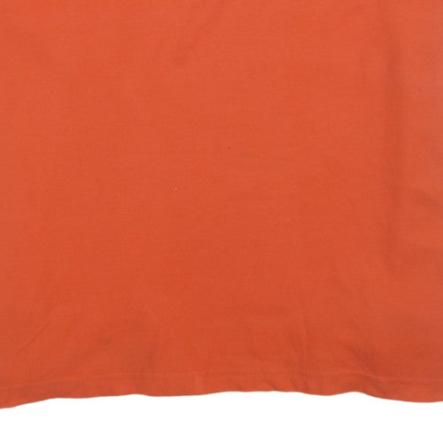 Chaps Men's Orange XL Cotton Short Sleeve Polo Shirt