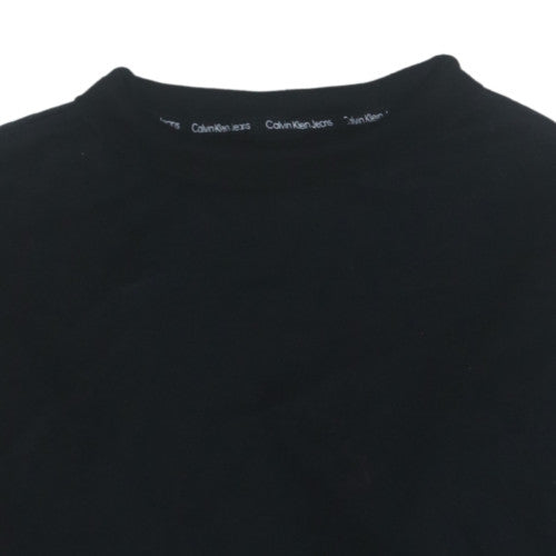 Calvin Klein Jeans Men's Black S Pullover Sweatshirt Classic Crew Neck