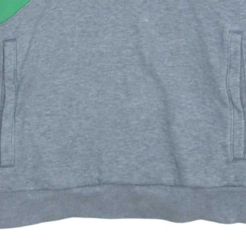 Nike Men’s Grey Pullover Hoodie S Logo Fleece Sportswear