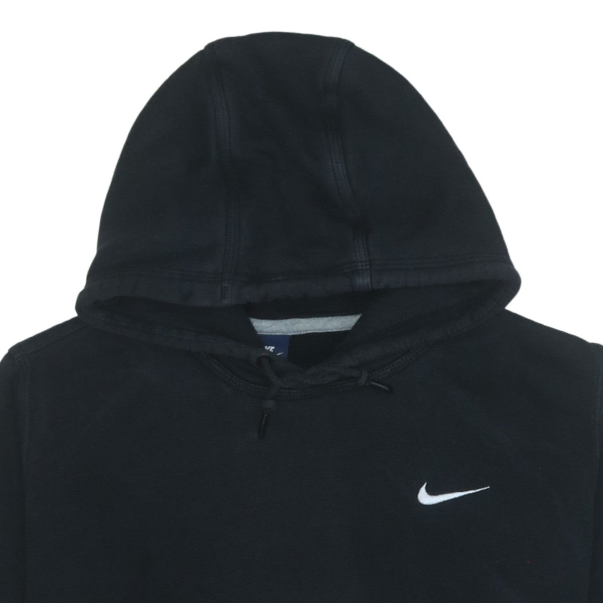 Nike Mens Black Pullover Hoodie L Regular Fit Cotton Fleece