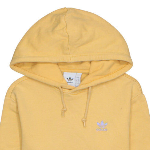 adidas Men's Yellow Pullover Hoodie Small Fleece Sportswear