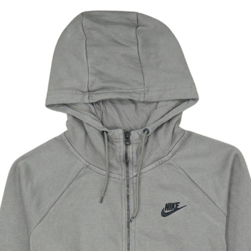 Nike Men's Grey Full Zip Hoodie Medium Regular Fit Fleece