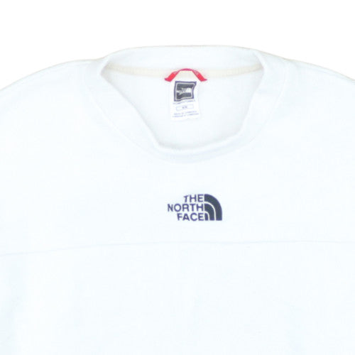 The North Face Womens White Fleece Pullover Sweatshirt M Regular Fit