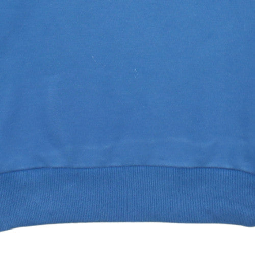 Adidas Boys Blue Crew Neck Pullover Sweatshirt Size M Classic Logo