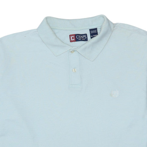Chaps Men’s Light Blue Classic Fit Cotton Polo Shirt XL