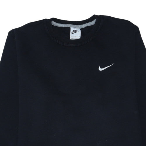 Nike Men's Black Pullover Crew Neck Sweatshirt L Regular Fit