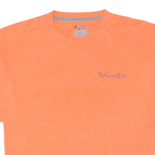 Columbia Men's Orange Short Sleeve Graphic Outdoor T-Shirt M