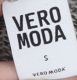 Vero Moda Women's Grey Chunky Knit Open Cardigan Size S