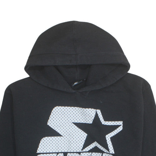 Starter Men’s Black Pullover Hoodie M Sports Graphic Fleece