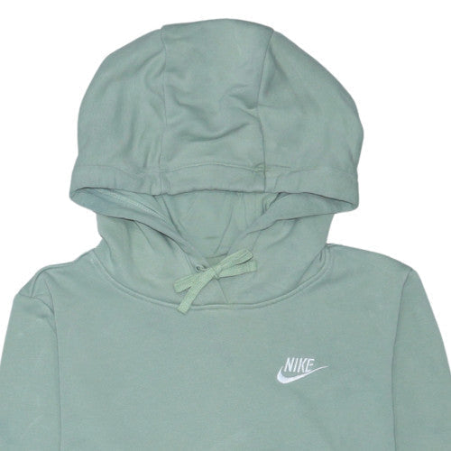 Nike Men's Green Small Pullover Hoodie with Logo