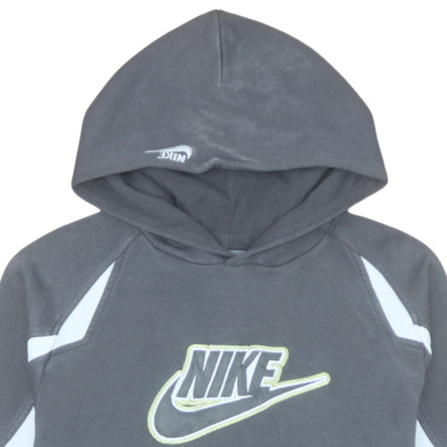 Nike Boys Grey XL Pullover Hoodie Sweatshirt with Logo Detail